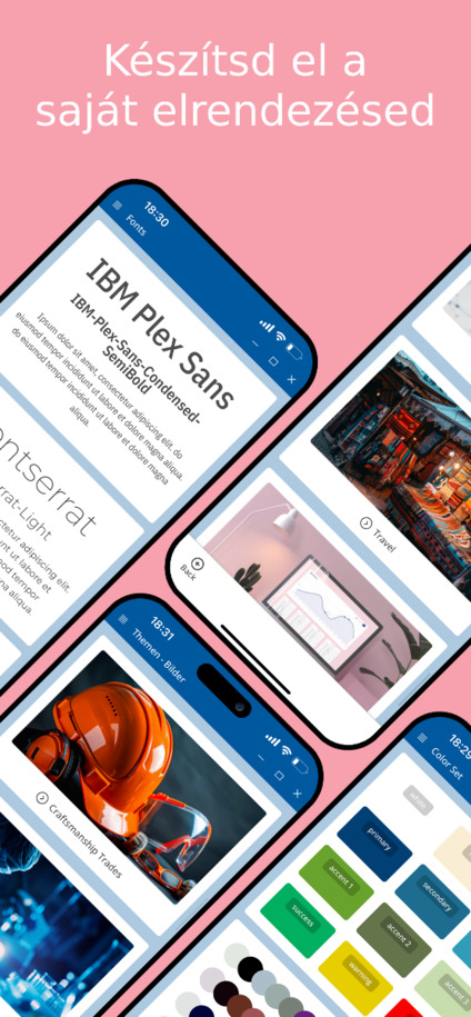 Saját dizájn létrehozása a Website Builder alkalmazásban – Okostelefon